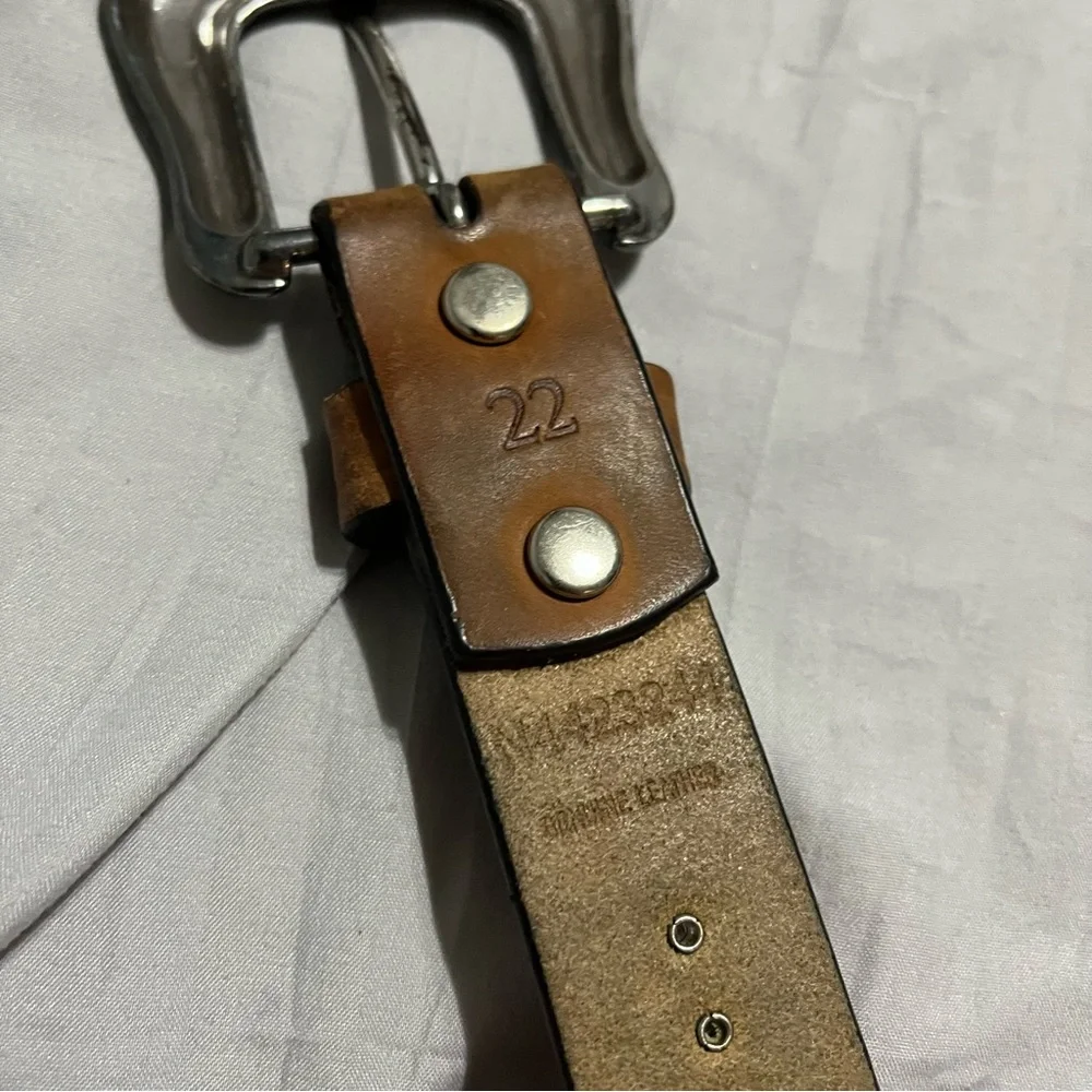Nocona Belt Co. Girls Southwestern Rhinestones Leather Belt Size 22